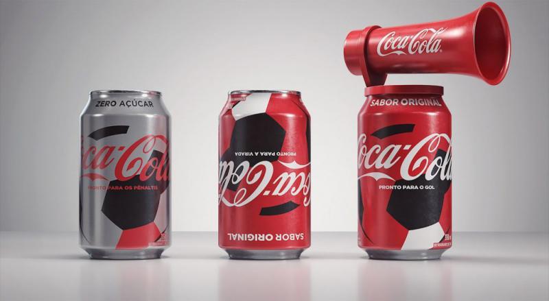 Coca-Cola lança latas “torcedoras”