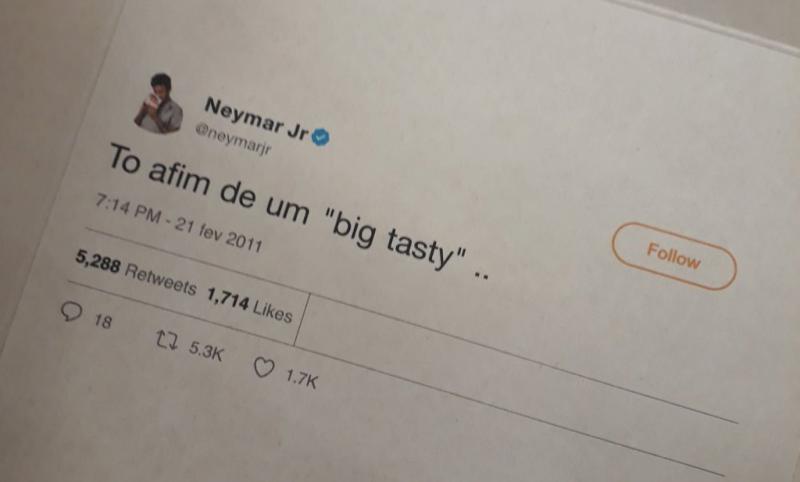 McDonald’s: Campanha com tweet de Neymar viraliza
