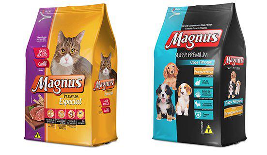 Nova embalagems de pet food Magnus