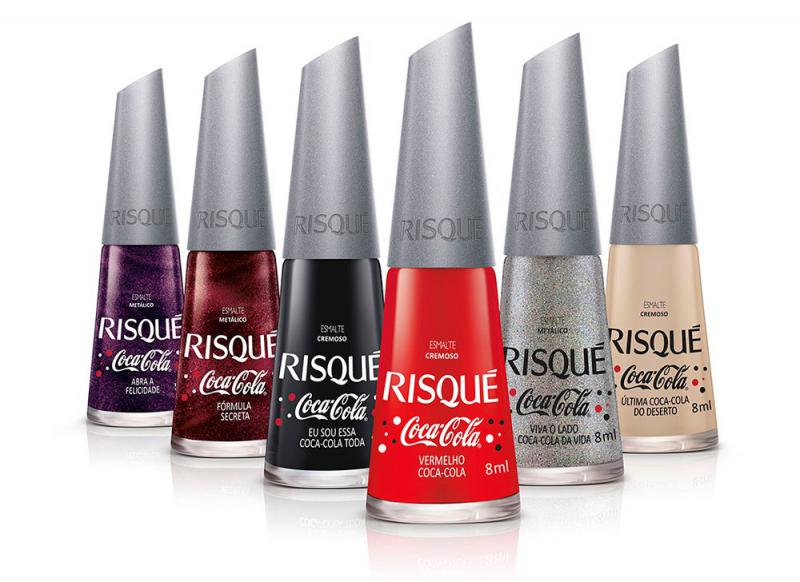 Risqué lança esmaltes com a Coca-Cola