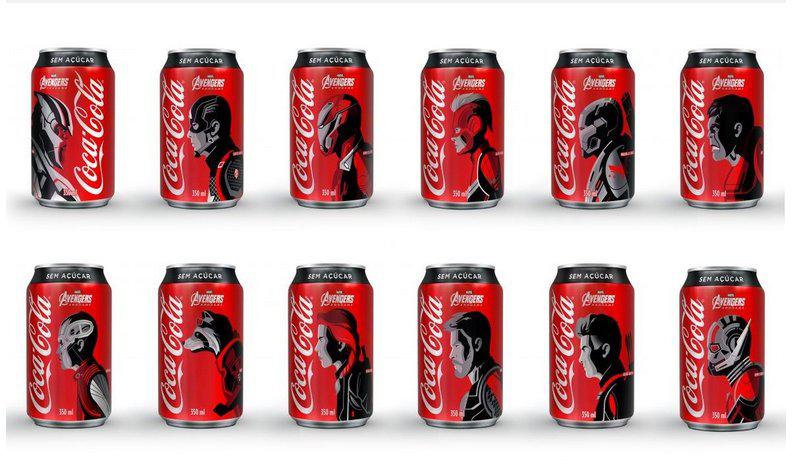 Vingadores: O Ultimato nas latas de Coca-Cola