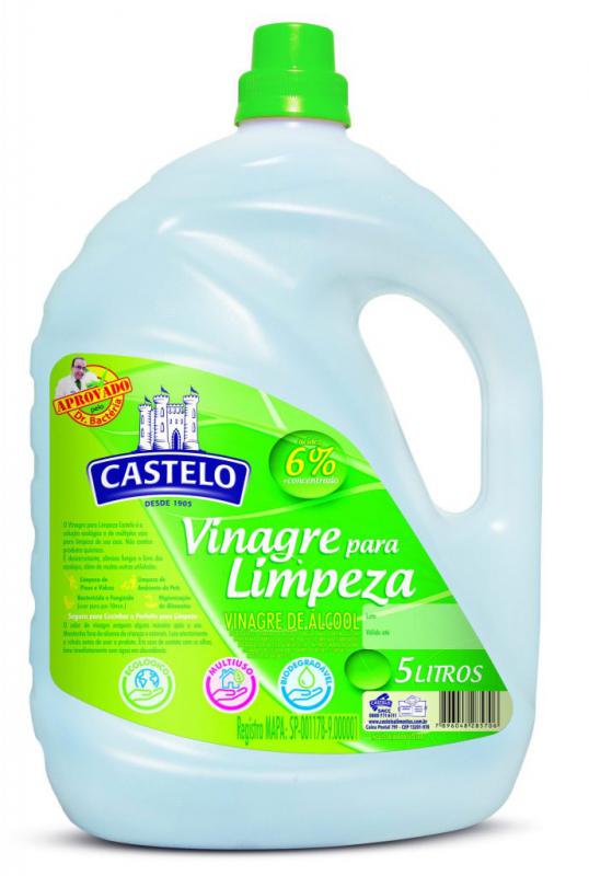 Castelo Alimentos lança vinagre para limpeza