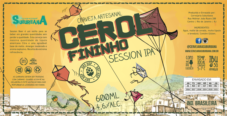 Curso rótulo de cerveja