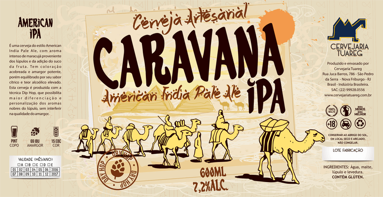 Curso rótulo de cerveja