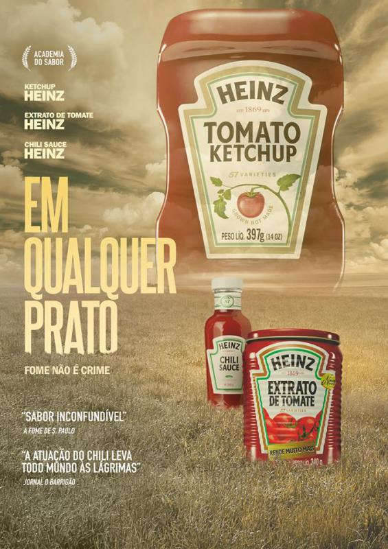 Embalagens da Heinz estrelam pôsteres de filmes indicados ao Oscar