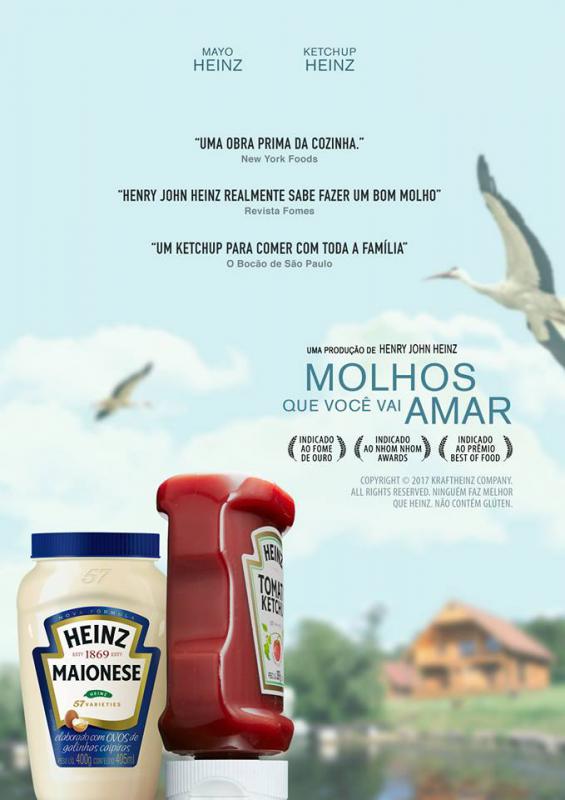 Embalagens da Heinz estrelam pôsteres de filmes indicados ao Oscar