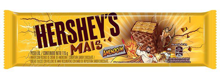 Hershey’s com embalagens criadas por quadrinistas