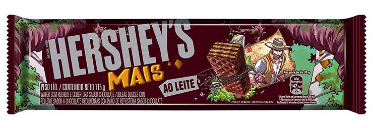 Hershey’s com embalagens criadas por quadrinistas