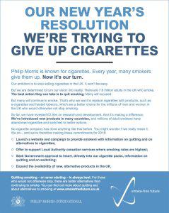 Philip Morris vai parar de vender cigarros
